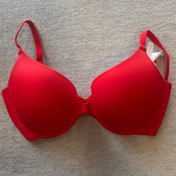 Victoria’s Secret PINK Push-Up Bras Bundle 36D | Wear Everywhere | Red & Brown - Picture 2 of 8